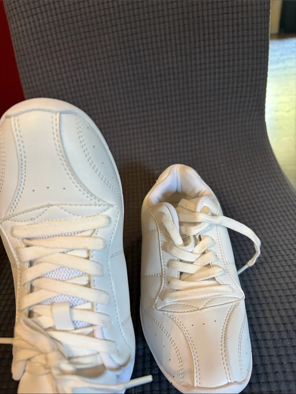 Women White Athletic Sneakers - Classic Lace-Up